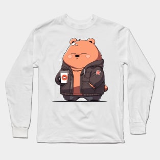 bear need coffe Long Sleeve T-Shirt